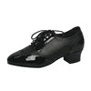 High Quality Dance Man Shoes Black Leather