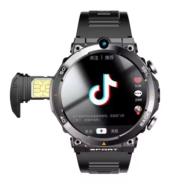 Hot Setting 4G 5G Smart Watch H10 WiFi GPS Dual Camera Video Call NFC 8+128GB 900MAH Battery Android Sport Smart Watch