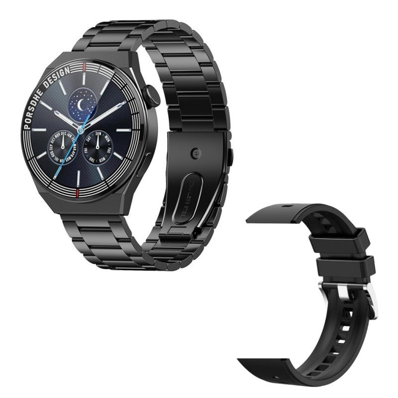 Huaqiangbei Gt3/8/C4P Porsche-Style Smart Sports Watch with Heart Rate and Blood Pressure Monitoring, Nfc, Bluetooth Calling