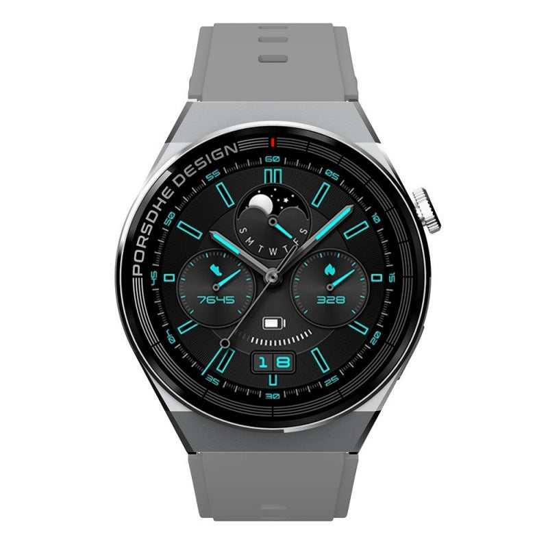 Huaqiangbei Gt3/8/C4P Porsche-Style Smart Sports Watch with Heart Rate and Blood Pressure Monitoring, Nfc, Bluetooth Calling