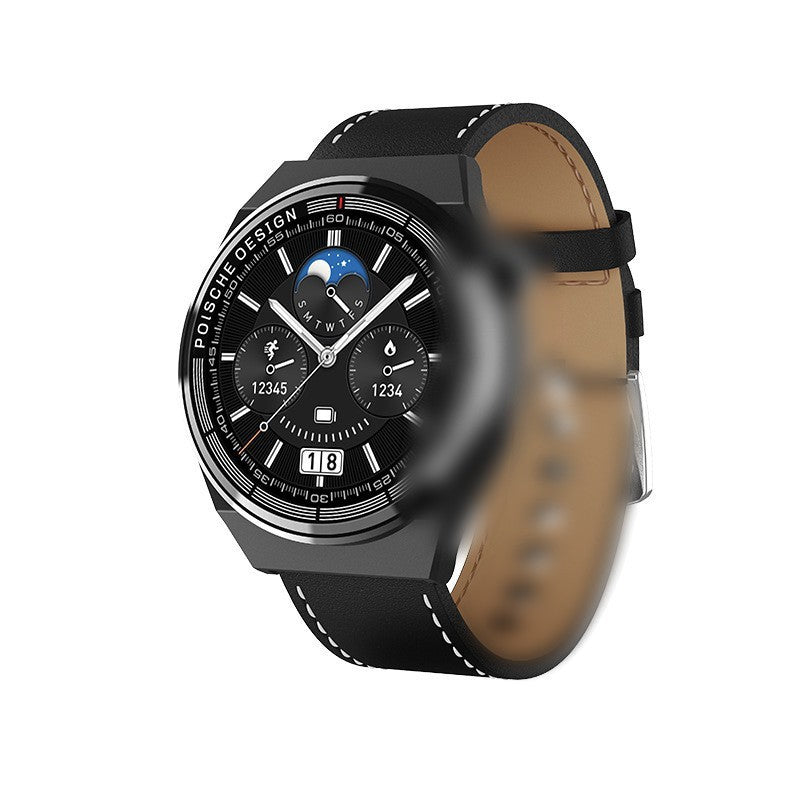 Huaqiangbei Gt3/8/C4P Porsche-Style Smart Sports Watch with Heart Rate and Blood Pressure Monitoring, Nfc, Bluetooth Calling