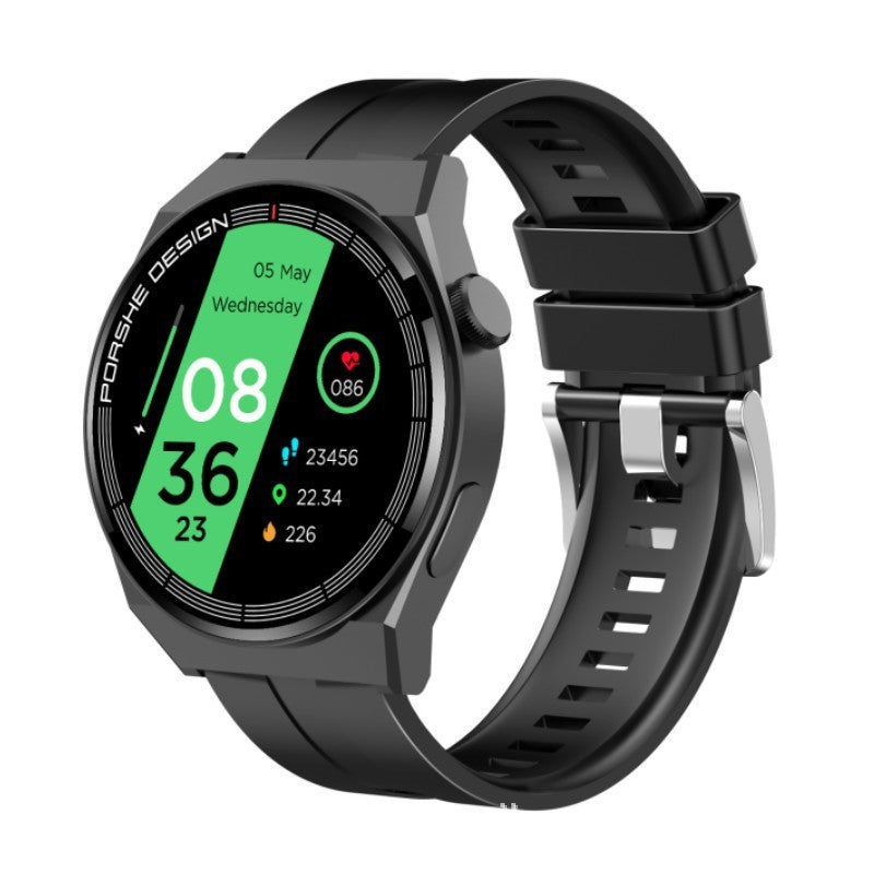 Huaqiangbei Gt3/8/C4P Porsche-Style Smart Sports Watch with Heart Rate and Blood Pressure Monitoring, Nfc, Bluetooth Calling