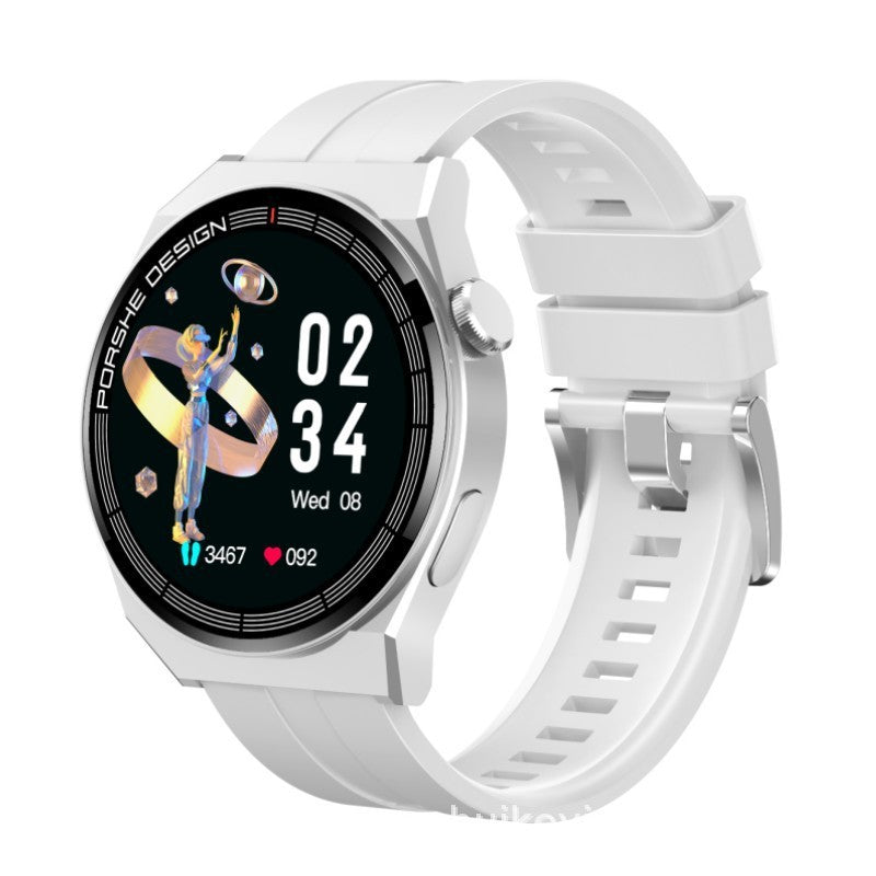Huaqiangbei Gt3/8/C4P Porsche-Style Smart Sports Watch with Heart Rate and Blood Pressure Monitoring, Nfc, Bluetooth Calling