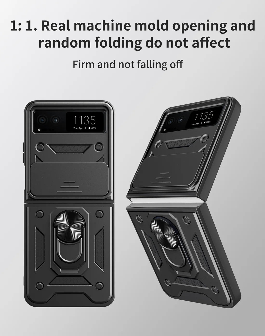 For Moto Razr 40 2023 Heavy Duty Rugged Cover Bracket Magnetic Holder Shockproof Phone Case For Motorola Razr 40 2023