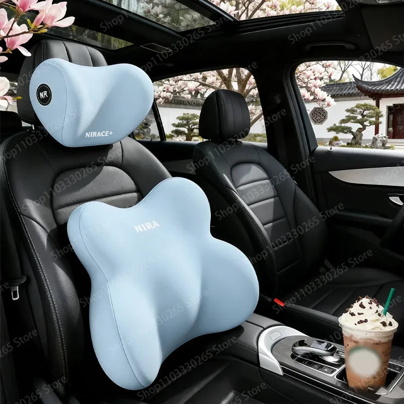 Car Headrest Neck Pillow, Car Waist Support, Memory Cotton, Four Seasons Universal Car Pillow car accessories