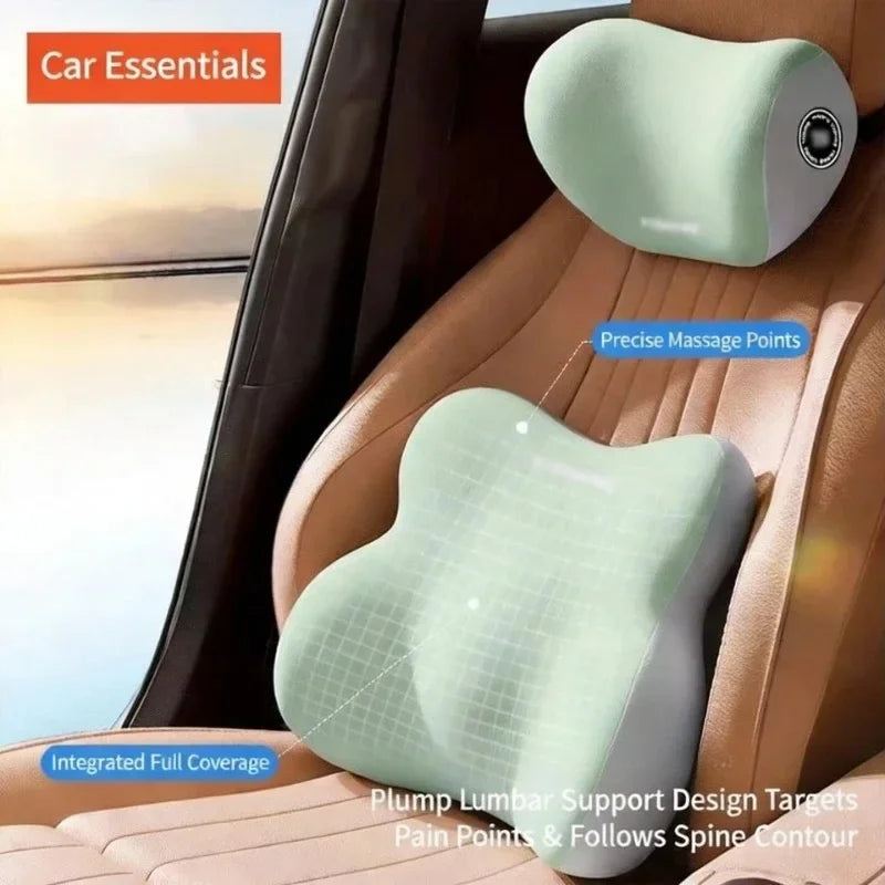 Car Headrest Neck Pillow, Car Waist Support, Memory Cotton, Four Seasons Universal Car Pillow car accessories