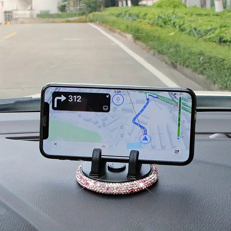 Car-mounted mobile phone holder - Elegant and versatile, suitable for horizontal and vertical placement
