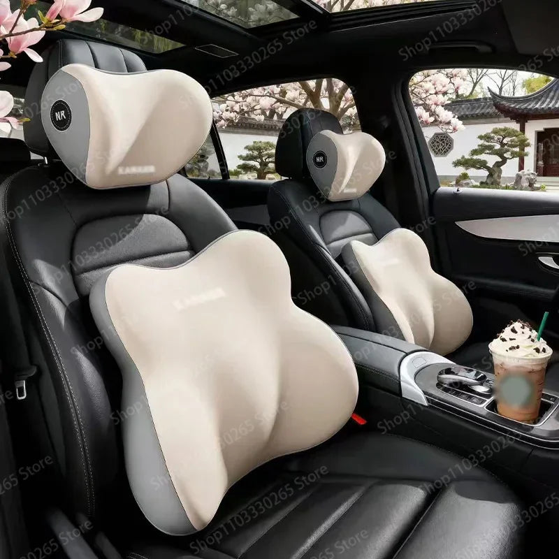 Car Headrest Neck Pillow, Car Waist Support, Memory Cotton, Four Seasons Universal Car Pillow car accessories