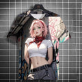Men's Anime Character Graffiti Tee 3D Sexy Beauty Print Poster Style T Shirt Trend Men/Women Short Sleeve Y2k Tshirt