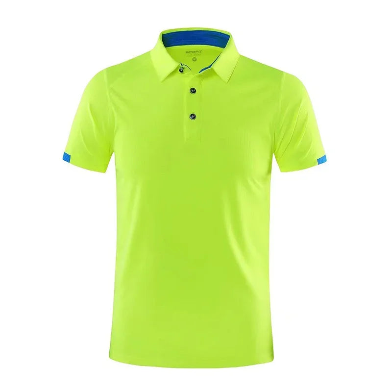 Customized Logo Quick Drying Short-Sleeved Polo Breathable Men's and Women's Polo Jogging Fitness Polo DIY Logo Team Top